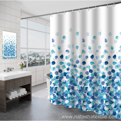 Thickened waterproof polyester fabric shower curtain